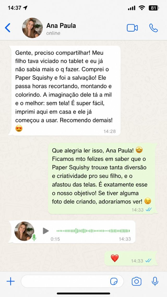 Captura de conversación real en WhatsApp 1